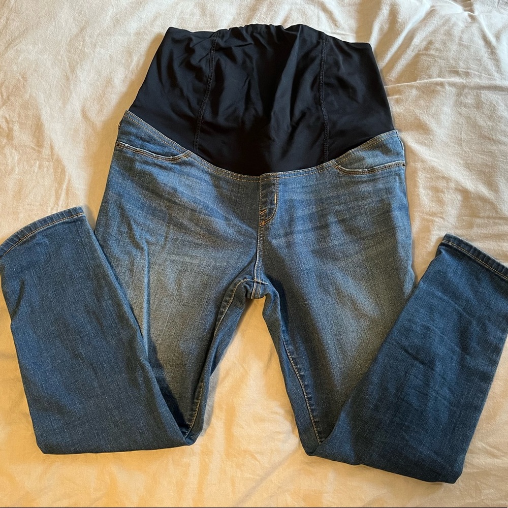 Cropped Maternity Skinny Jeans